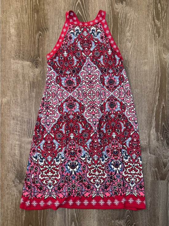 Max Studio Dresses & Skirts - Max Studio Red and Pink Patterned Halter Mini Dress Small